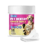EelJoy Pet Dental Finger Wipes for Dogs & Cats