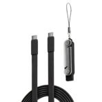 Silicone Dual Type-C Super-Fast Charging Stand Cable