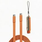 Silicone Dual Type-C Super-Fast Charging Stand Cable - Image 7