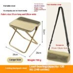 Outdoor Portable Folding Stool & Backpack Handbag - Image 2