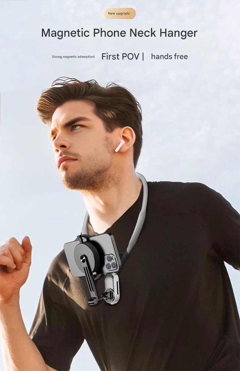 1e8e150c-9d34-41a2-83dc-ce9369e32773.jpg Magnetic Neck Strap Mount Mobile & Camera Holder - Image 1