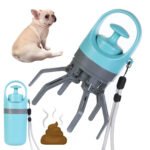 Portable Eight-Claw Dog Pooper Scooper with Built-In Waste Bag Dispenser