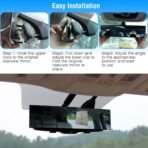 Universal Clip-On Panoramic Anti-Glare Car Rearview Mirror - Image 4