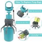 Portable Eight-Claw Dog Pooper Scooper with Built-In Waste Bag Dispenser - Image 7