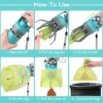 Portable Eight-Claw Dog Pooper Scooper with Built-In Waste Bag Dispenser - Image 3