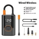 Portable 100W Wireless Car Tire Inflator & Air Pump with Digital Pressure Gauge - Image 7