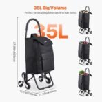 VEVOR Stair Climbing Foldable Shopping Cart - Image 2