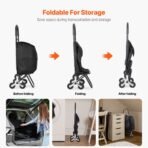 VEVOR Stair Climbing Foldable Shopping Cart - Image 5