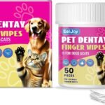 EelJoy Pet Dental Finger Wipes for Dogs & Cats