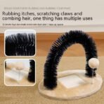 2-in-1 Cat Grooming Arch & Scratcher - Image 2